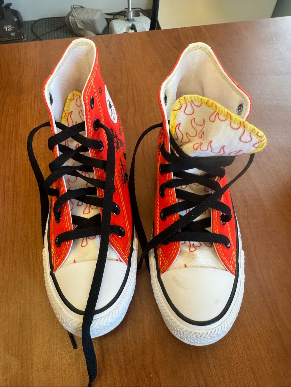 Converse x Stranger Things Hellfire Club Custom Sneakers Size W - 5.5 with Box